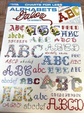 Leisure Arts~Alphabets Galore # 3071 ~cross stitch